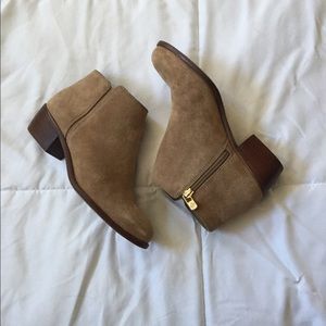 Tan booties